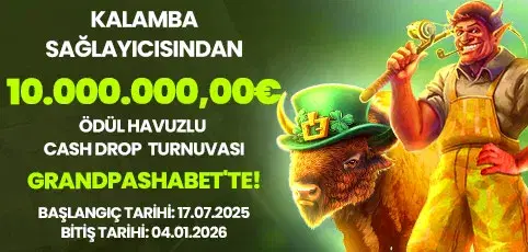 
KALAMBA SAĞLAYICISINDAN DEV TURNUVA!
